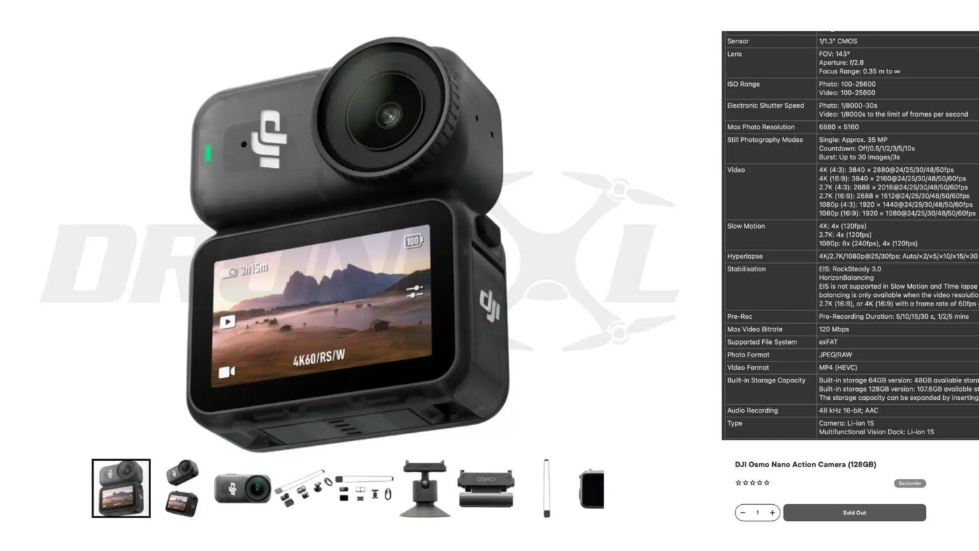 kamera sportowa DJI Osmo Nano