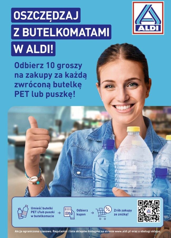 sieć aldi rozpoczyna testy butelkomatów przed uruchomieniem systemu kaucyjnego w polsce