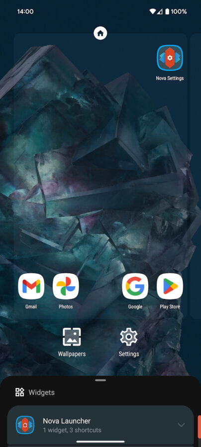 Nova Launcher screen