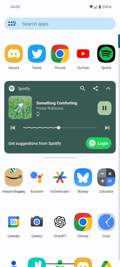 Nova Launcher screen