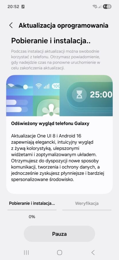 aktualizacja do one ui 8.0 i android 16 dla smartfona samsung galaxy a56 5g