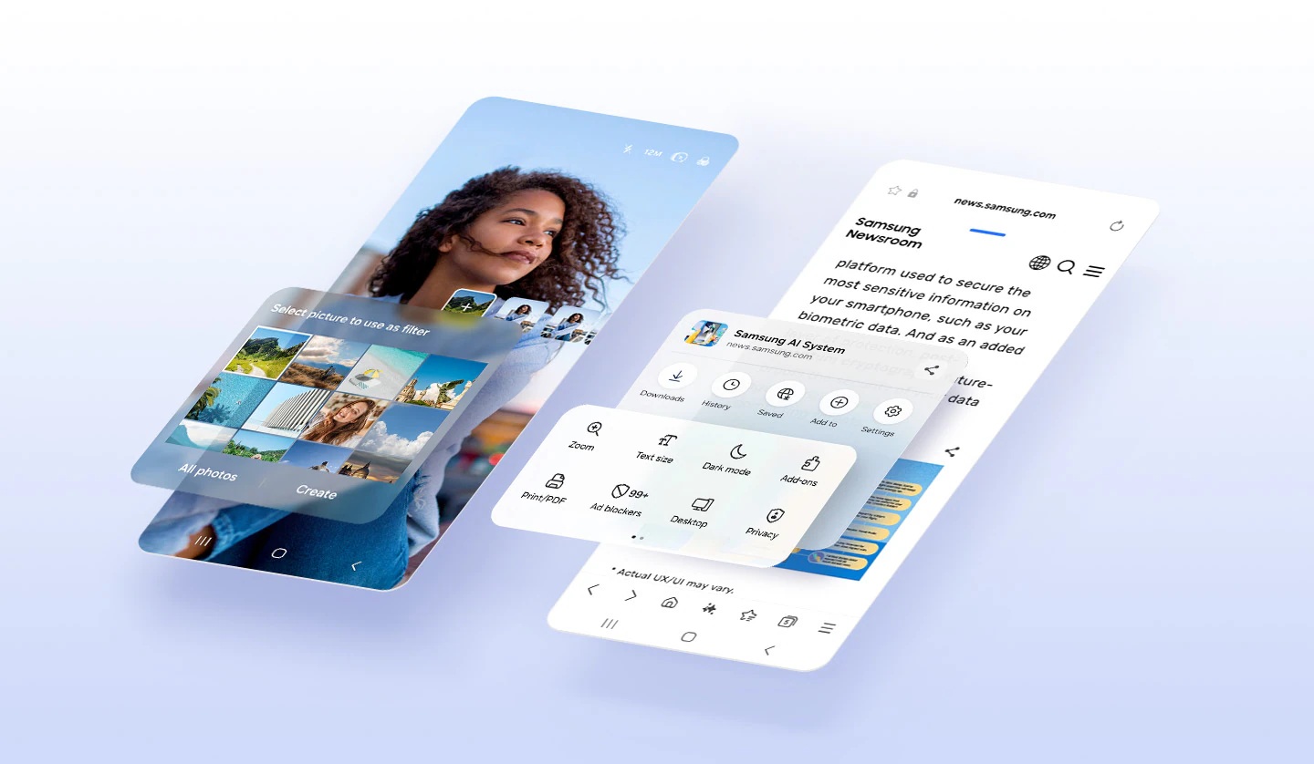 samsung one ui interfejs