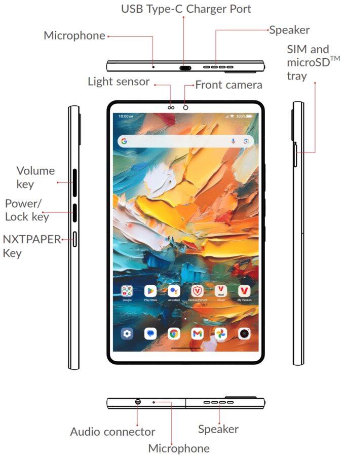 Mały tablet TCL Tab 8 NxtPaper 5G