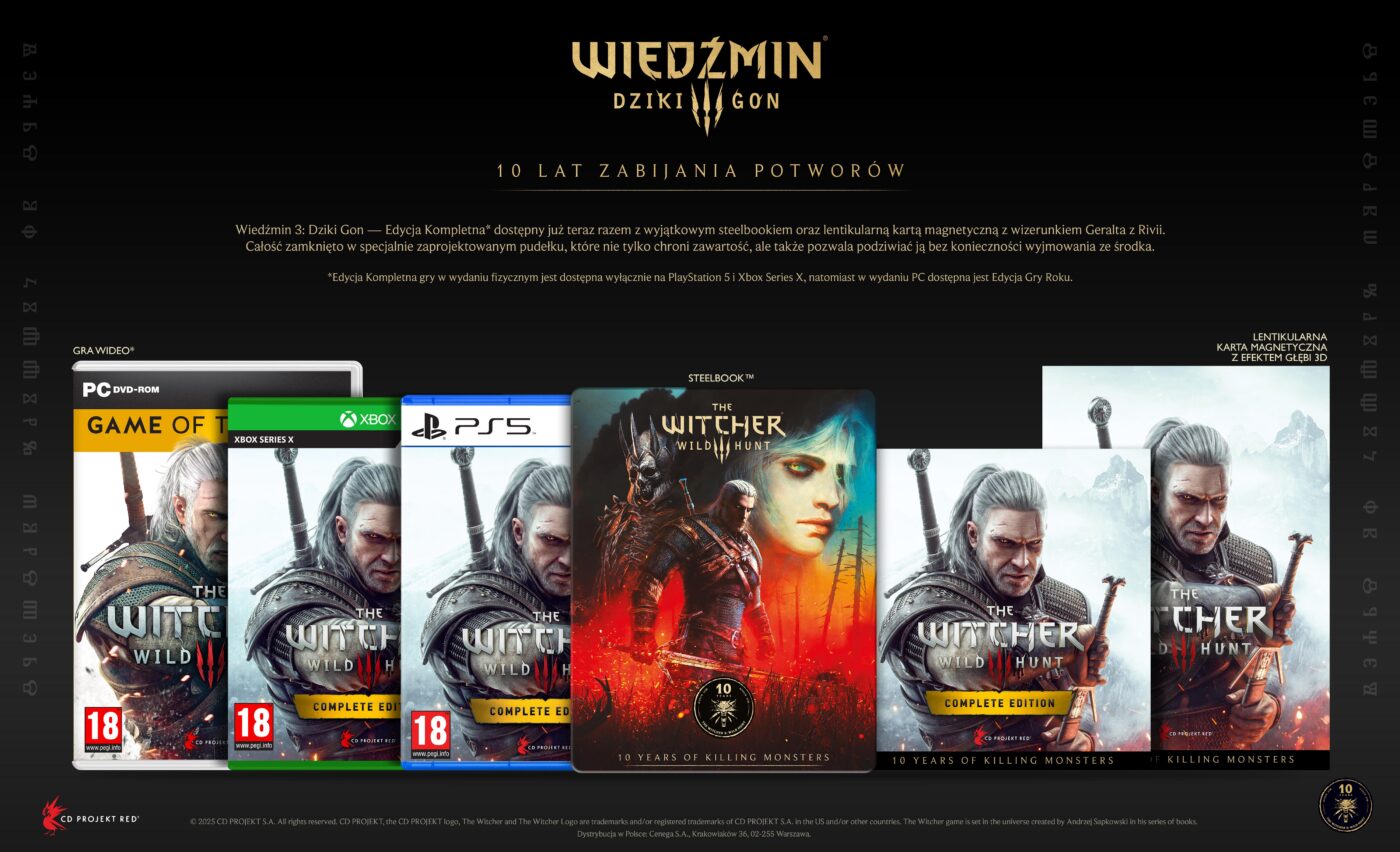 wiedźmin 3 dziki gon edycja 10 lat