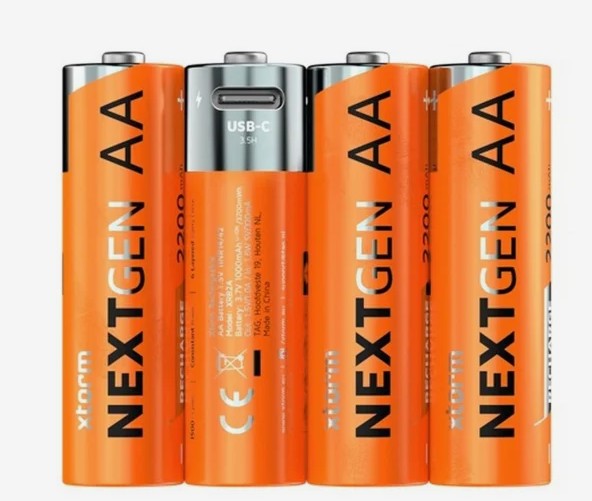 Akumulatorki USB-C AA