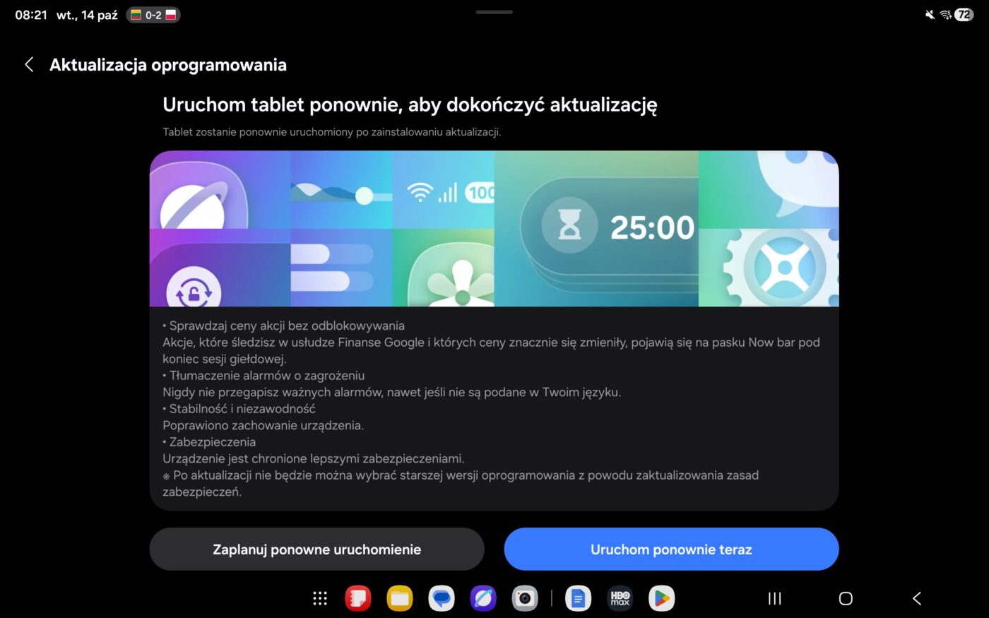 Samsung Galaxy Tab S11 Zrzuty ekranu