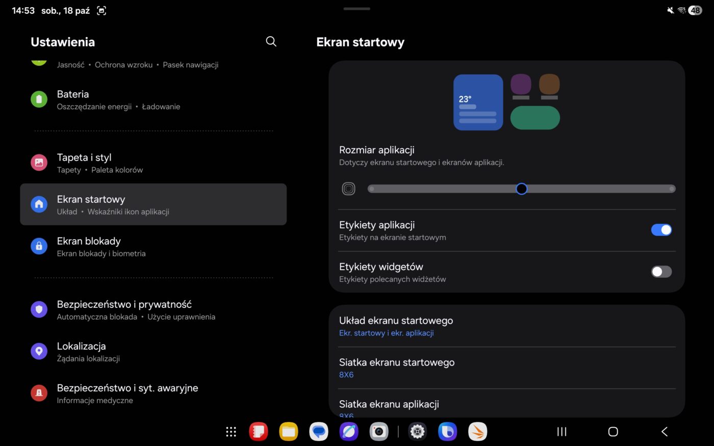 Samsung Galaxy Tab S11 Zrzuty ekranu