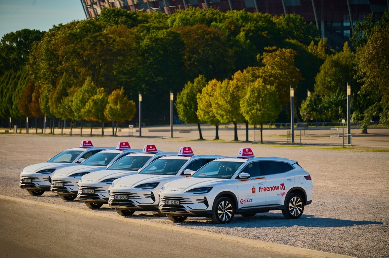 Freenow by Lyft BYD taxi