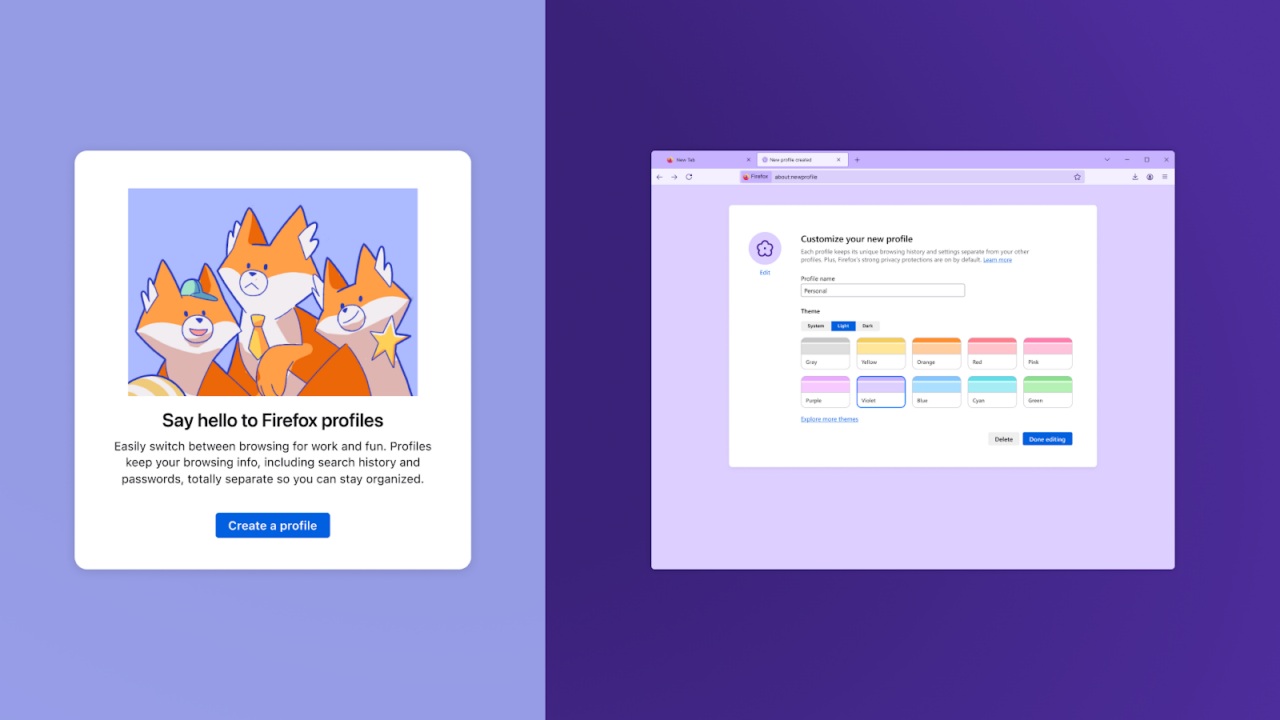 profile w Firefox