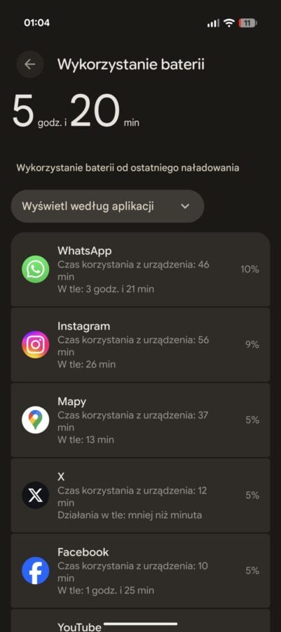Google Pixel 10 - bateria