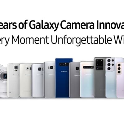 jak zmieniały się aparaty we flagowych smartfonach samsunga infografika