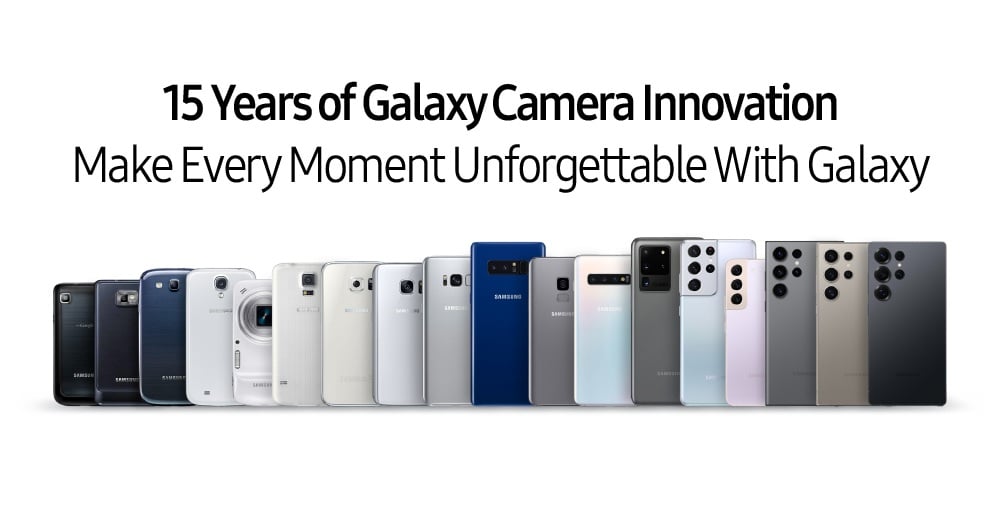 jak zmieniały się aparaty we flagowych smartfonach samsunga infografika