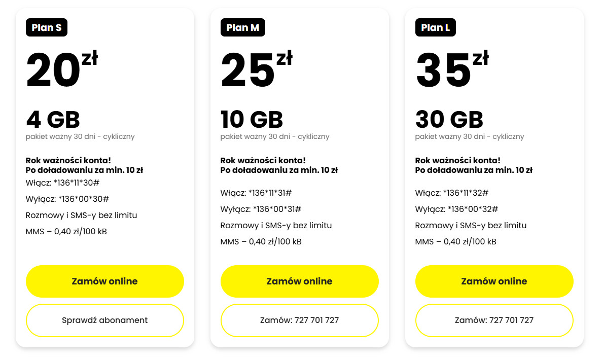 Lajt Mobile na kartę