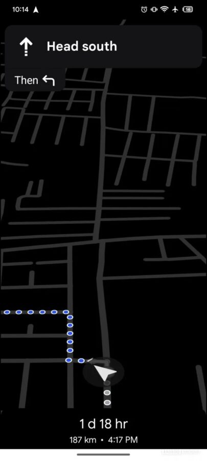 Mapy Google tryb oszczędzania energii