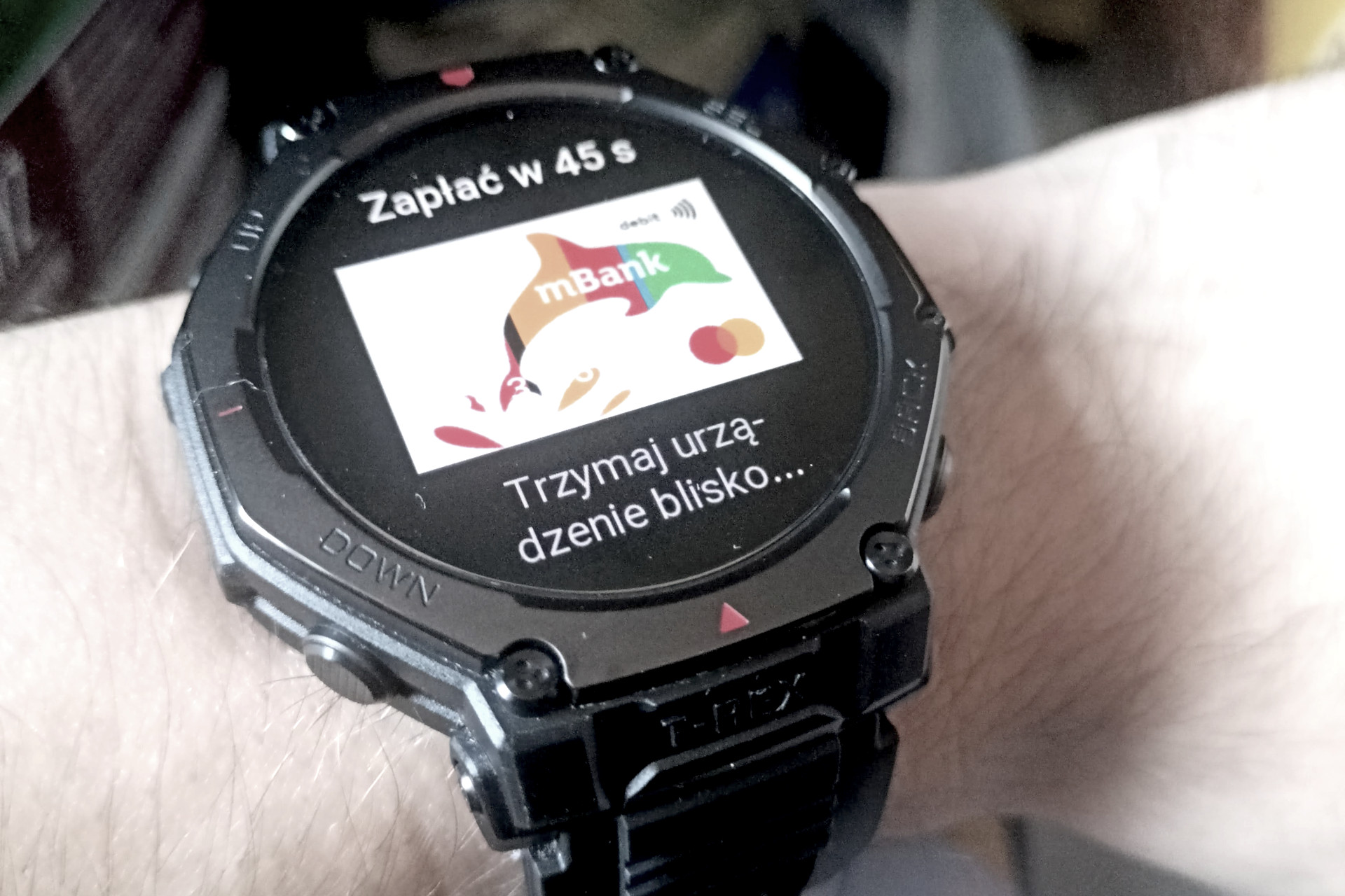 NFC płatność zegarek Amazfit