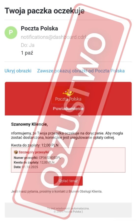 Poczta Polska oszustwo
