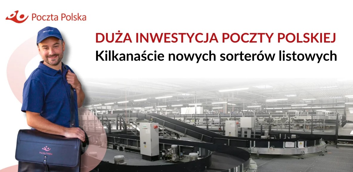 Poczta Polska, listonosz, maszyny, automaty do sortowania listów