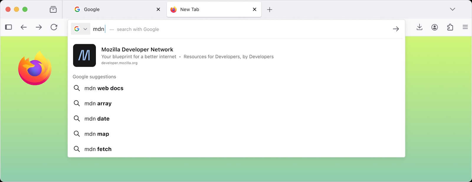 przeglądarka mozilla firefox pasek adresu nowe funkcje