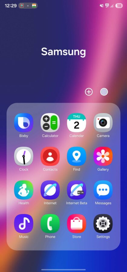 przykładowe ikony w one ui 8.0