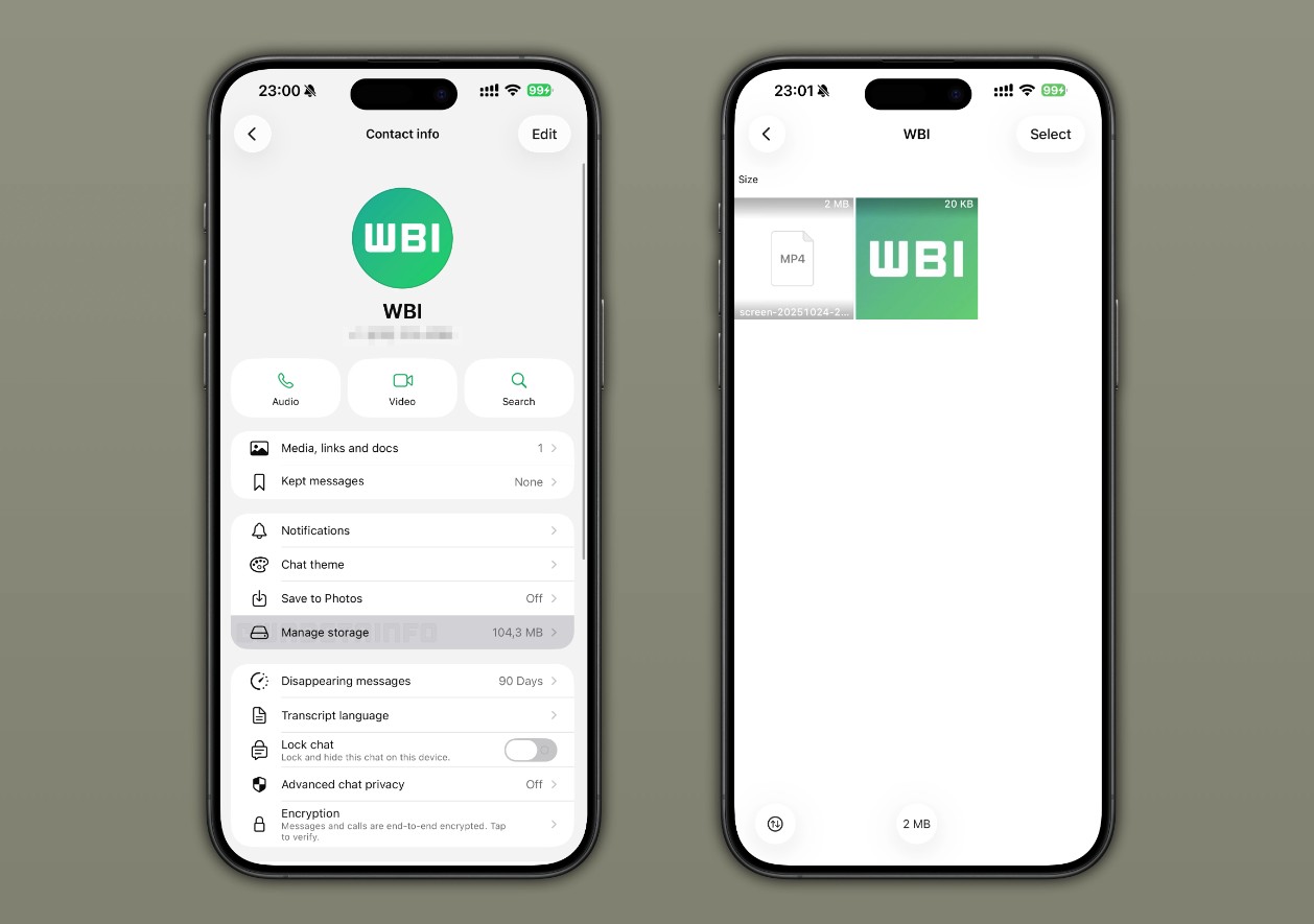 Funkcja zarządzania pamięcią w WhatsApp