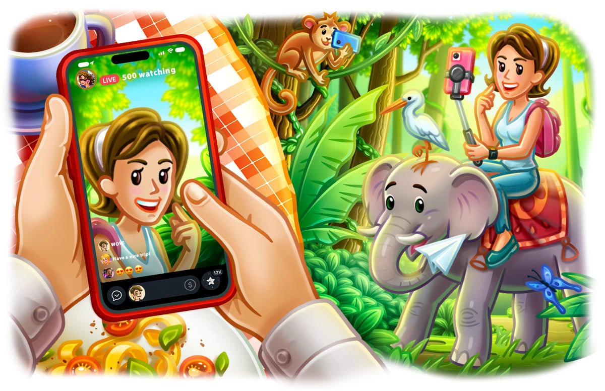 Telegram relacje na żywo