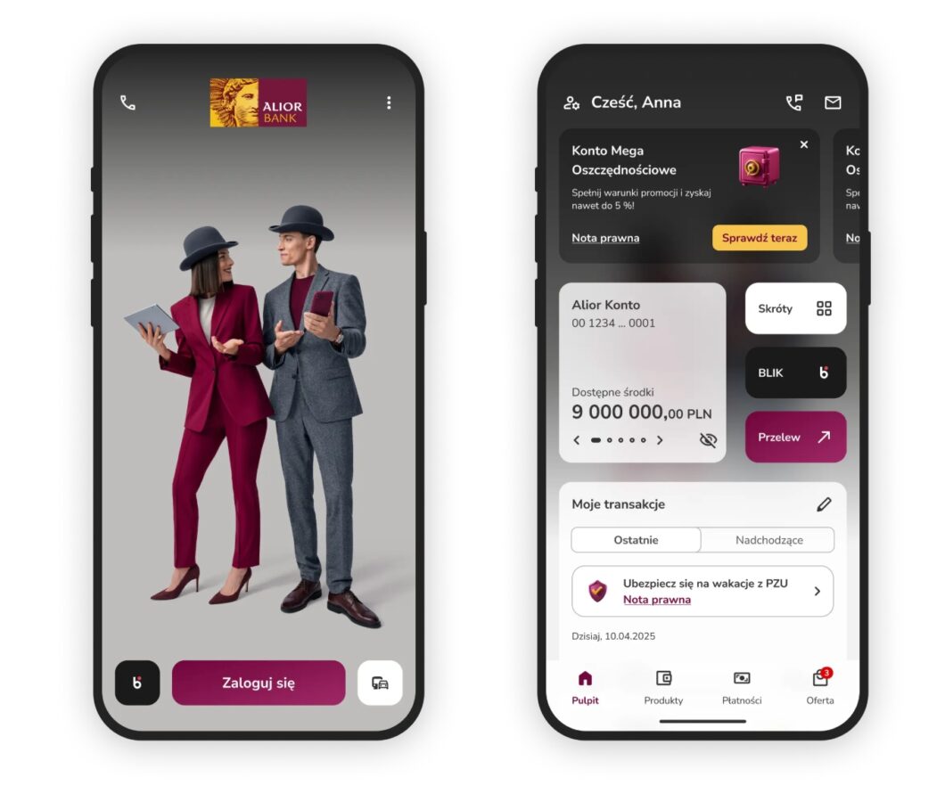 aplikacja Alior Bank nowy wygląd