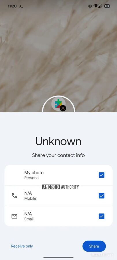 Android odpowiedź na funkcję NameDrop