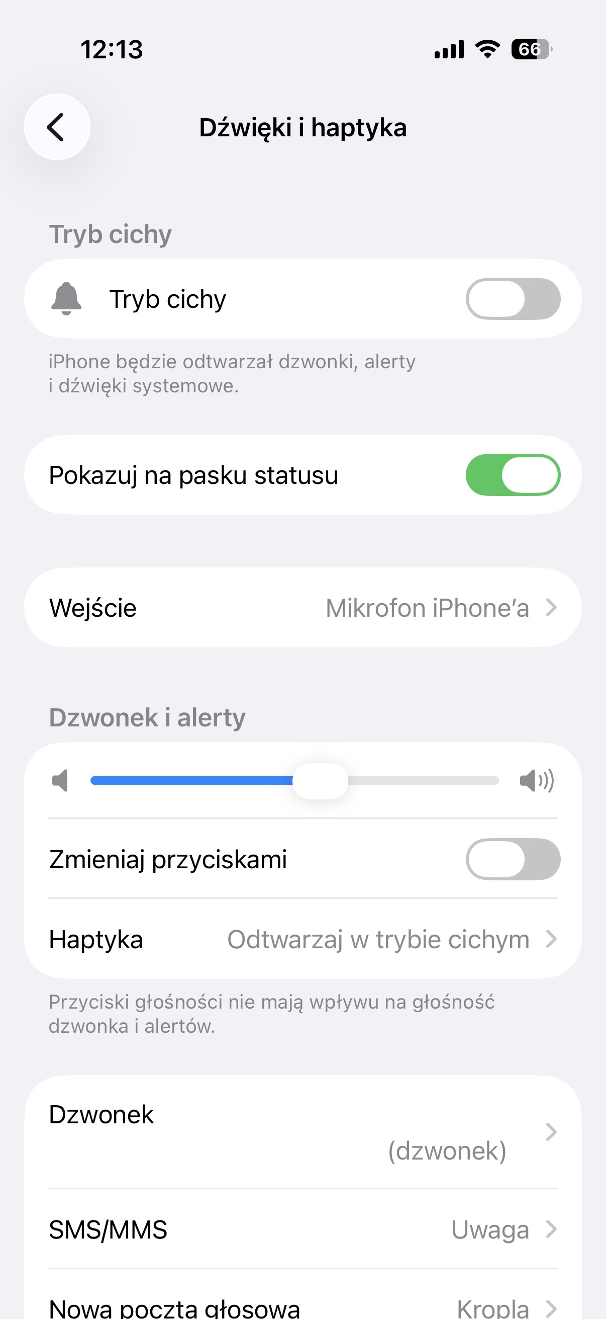 zmiana głośności w iPhone 17 screen grzegorz dąbek tabletowo.pl