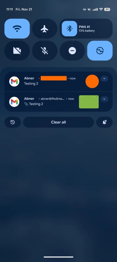 Gmail nowe podejście do powiadomień zdjęcia i załączniki