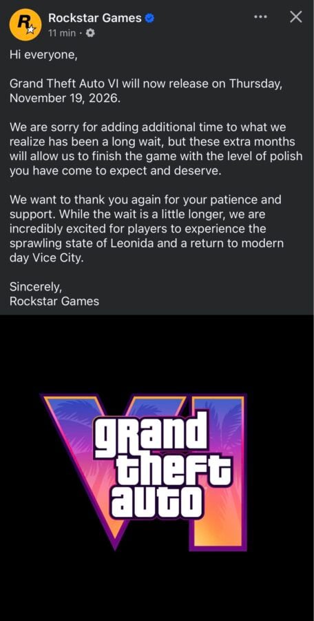 gta vi przesunięcie daty premiery