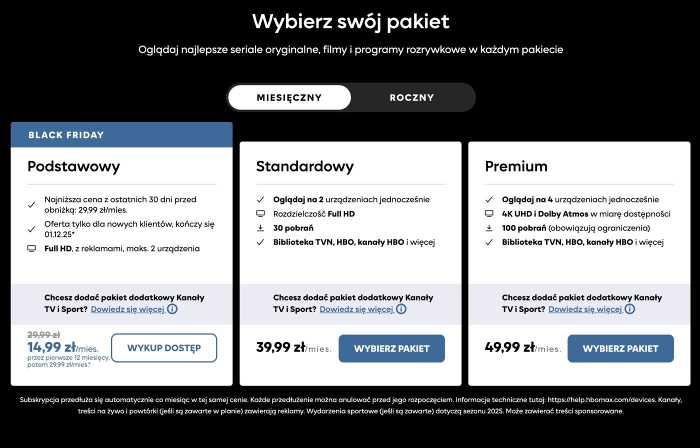 HBO Max promocja połowa ceny