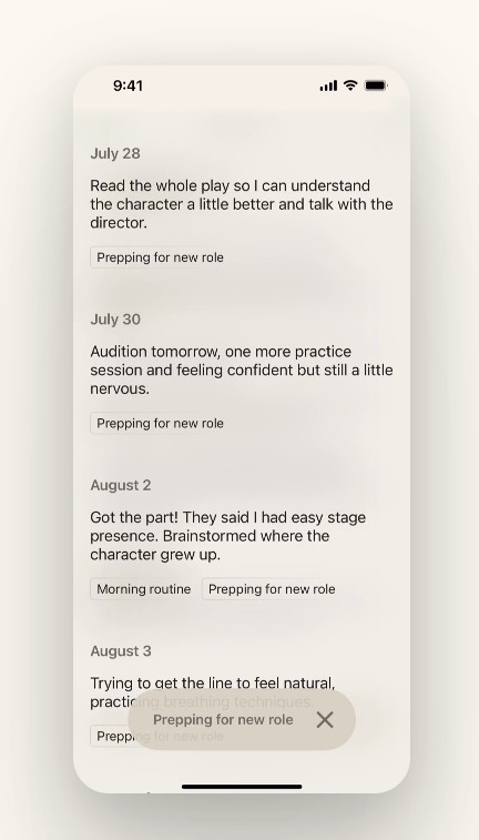 Inteligentny pierścień Sandbar Stream Ring, aplikacja