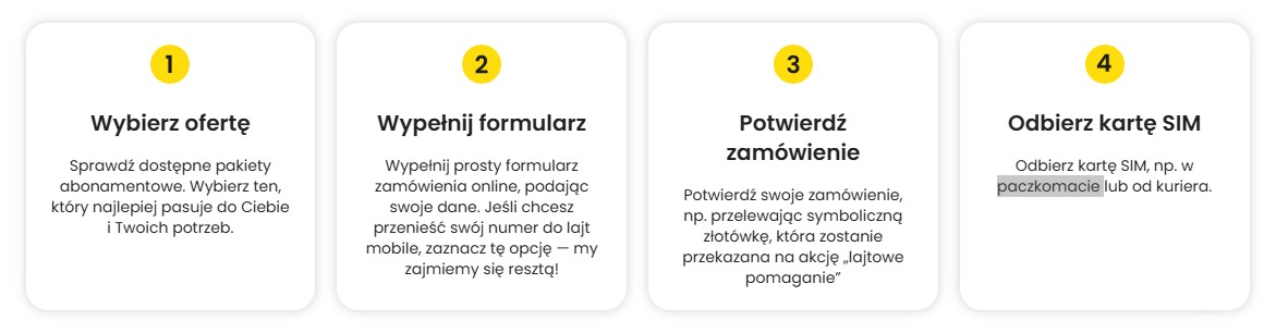 Jak zamówić abonament komórkowy w lajt mobile?