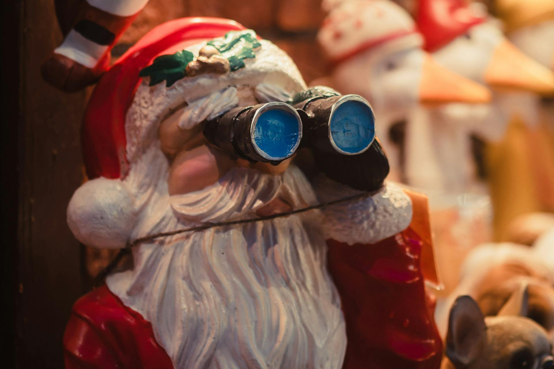 Mikołaj z lornetką