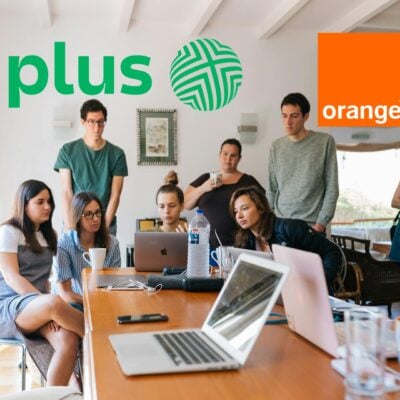 młodzi ludzie young people plus orange logo