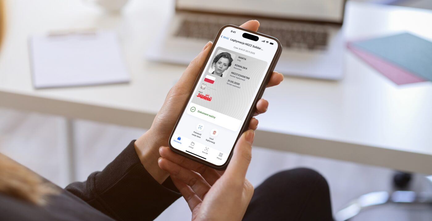 mObywatel legitymacja NSZZ Solidarność