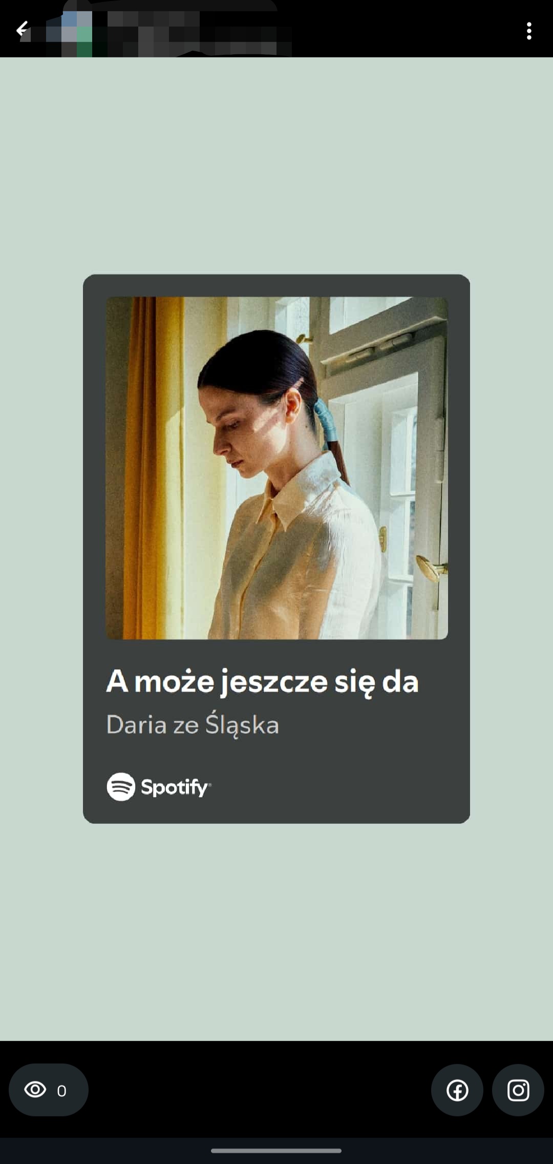Udostępnianie utworu ze Spotify w Statusie WhatsApp