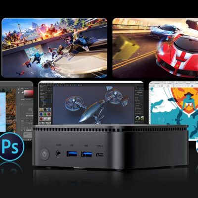 Nowy miniaturowy, kompaktowy komputer stacjonarny, PC, Blackview MP100