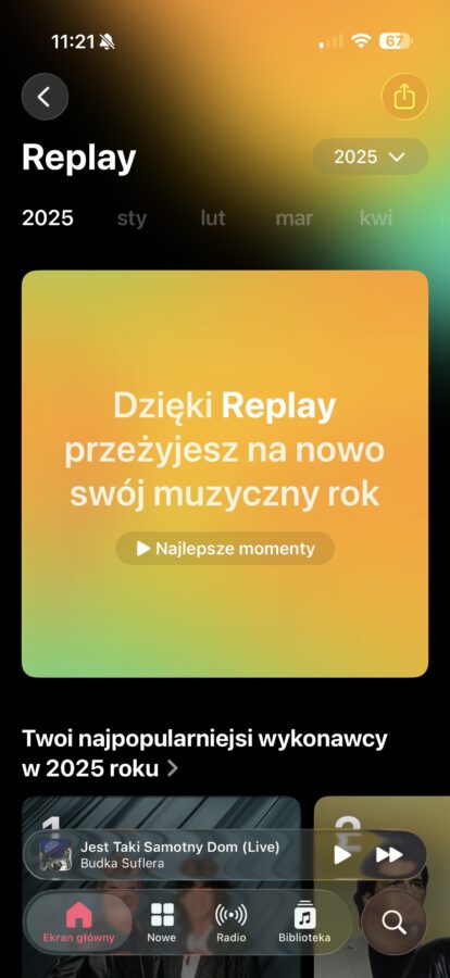 apple music replay 2025 źródło tabletowo.pl