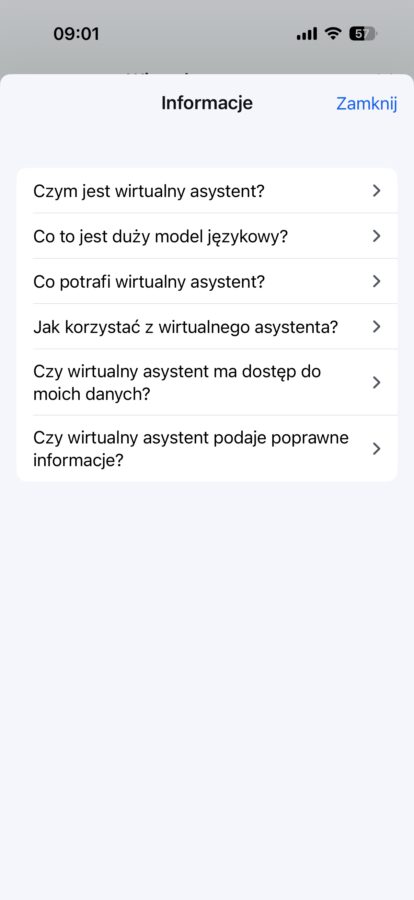 Asystent AI w aplikacji mObywatel