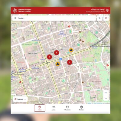 Gdzie się ukryć nowa aplikacja z mapą schronów