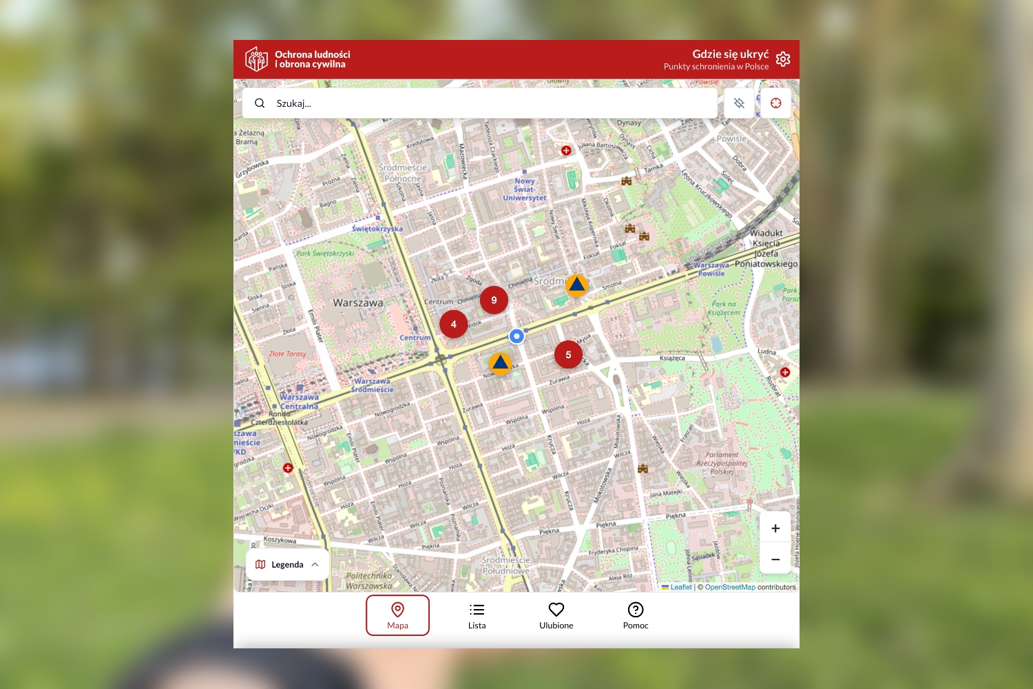 Gdzie się ukryć nowa aplikacja z mapą schronów
