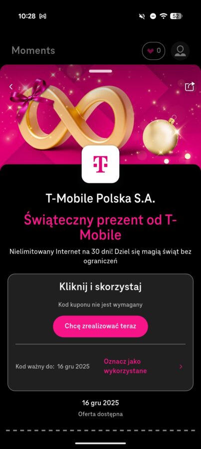 internet bez limitu za darmo w t-mobile na święta bożego narodzenia 2025 źródło tabletowo.pl