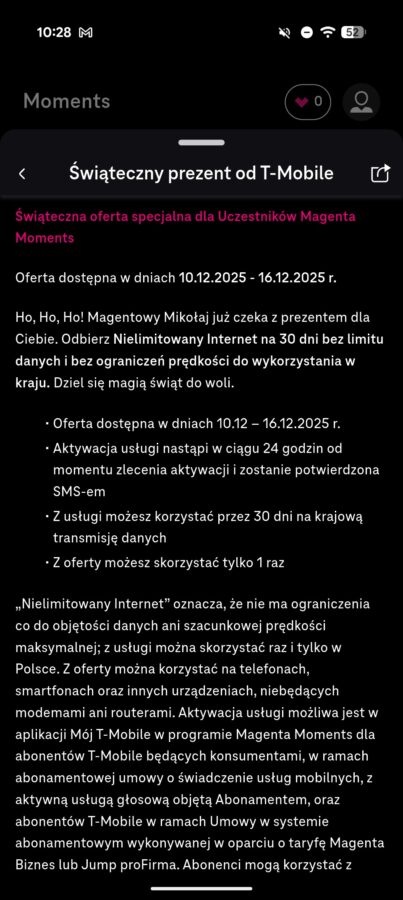 internet bez limitu za darmo w t-mobile na święta bożego narodzenia 2025 źródło tabletowo.pl