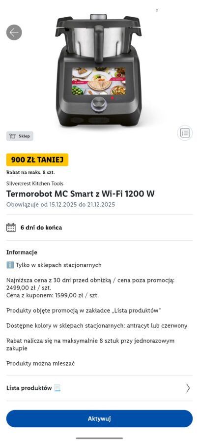 Kupon Lidl Plus na Lidlomix