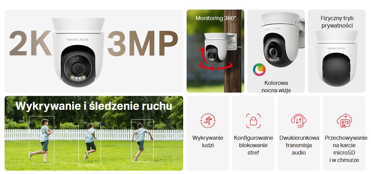 Kamera zewnętrzna Mercusys MC510