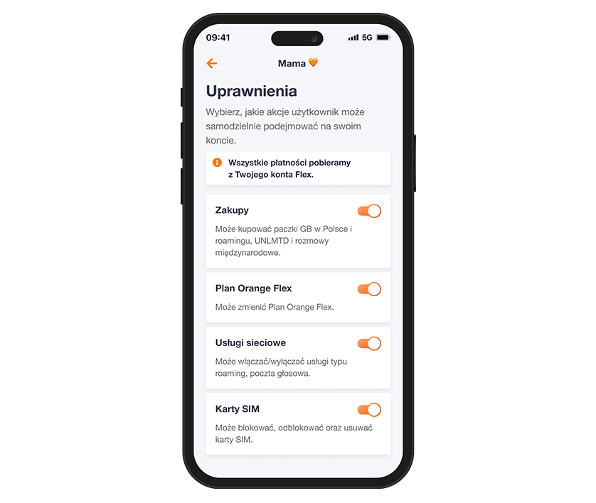 Orange Flex zarządzanie dodatkowymi numerami