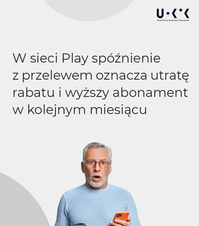 UOKiK, kara, Play, odebranie rabatów za e-fakturę i terminową płatność