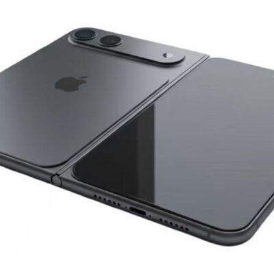 render przedstawiający, jak ma wyglądać pierwszy składany iPhone