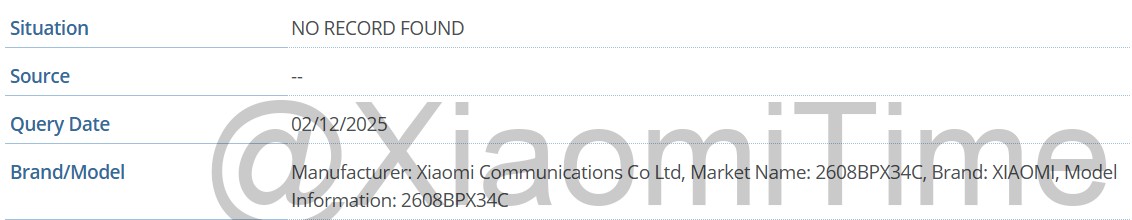 xiaomi mix trifold wpis w bazie gsma